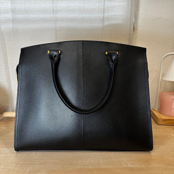 TED BAKER Black‎ Saffiano Work Tote - Picture 3 of 10